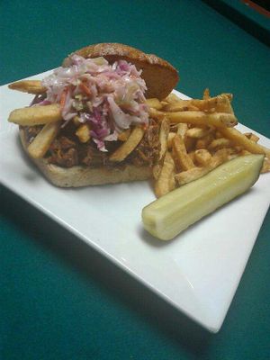Vegan Pulled BBQ with Slaw! at Swift Half in North Haven