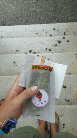 Packaging of the popsicle at Stixberry in Split