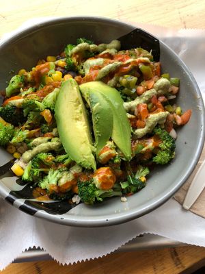 Black Bean Bowl with taco meat at Revitalive Cafe and Juice Bar in Andover