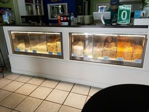 Popcorn options  at Sweet-E's Gourmet Popcorn in Tarpon Springs