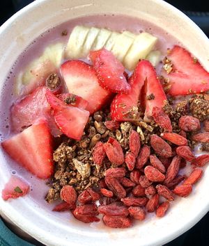 Pretty but extremely watery  at Village Juice Co in Winston-salem