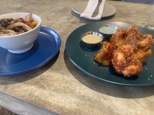 Boneless alitas   at El Grifo in Caguas