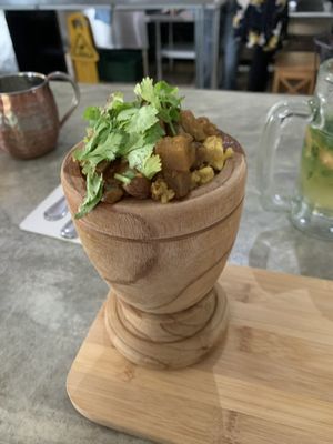 Eggplant monfongo  at El Grifo in Caguas