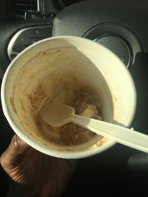 This is way too good to wait for the picture. I had the peanut butter and banana oat! My first visit and won’t be the last.  at Oat Shop in Somerville