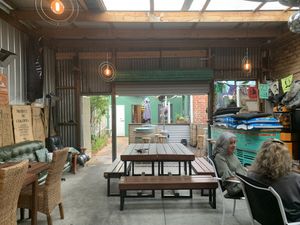 Out the back at The Merri in Preston