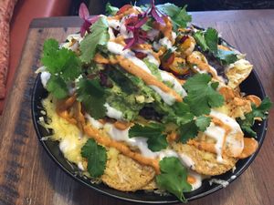 Vegan nachos at The Merri in Preston