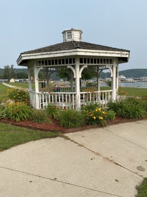 Park by the water. at Falling Rock Cafe & Bookstore in Munising
