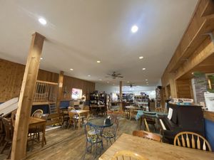 Falling Rock Cafe - Interior  at Falling Rock Cafe & Bookstore in Munising
