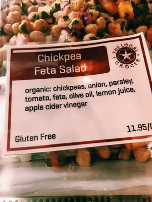 Not vegan, but I took this picture for inspiration in my own cooking! at The Local Grocer in North Conway