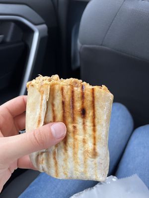 Tempeh Ruben wrap (smaller half - was huge)  at The Local Grocer in North Conway