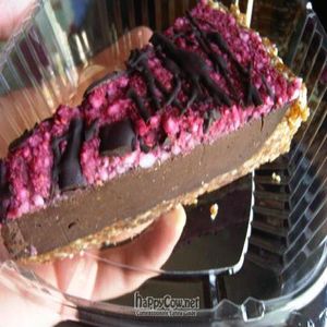 Raw Raspberry Chocolate Pie at The Local Grocer in North Conway
