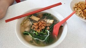 you mian soup at Wan He Xuan in East Singapore