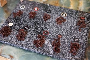 "Life should not be perfect to be wonderful!And every day's a good one, As Long As There Is Chocolate." at Belyzium Artisan Chocolate in Berlin