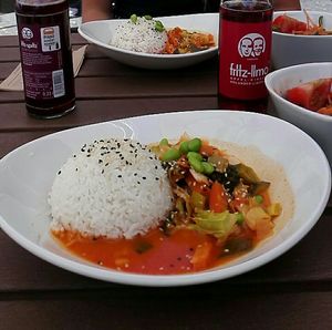 Vegan curry at Dean & David in Braunschweig