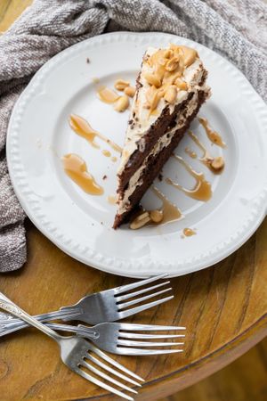 Peanut Butter Chocolate Vegan Cake at Miranda Cafe in North London