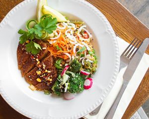 Vegan NASI GORENG at Miranda Cafe in North London