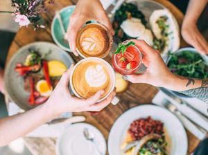 The best way to start your day? Brunch with friends, of course! at Miranda Cafe in North London