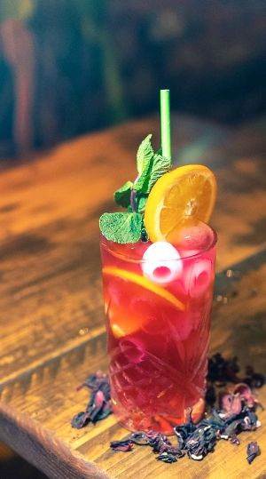 Hibiscus Lemonade at Miranda Cafe in North London