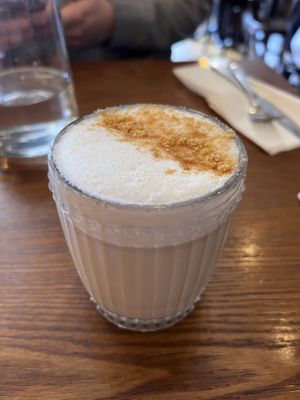 Banana biscoff latte  at Miranda Cafe in North London