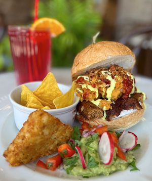 Sausage and egg burger at Miranda Cafe in North London