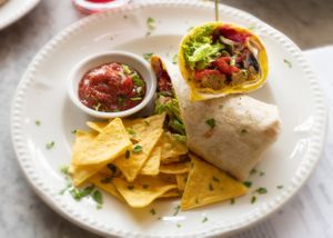 Al Pastor Burrito at Miranda Cafe in North London