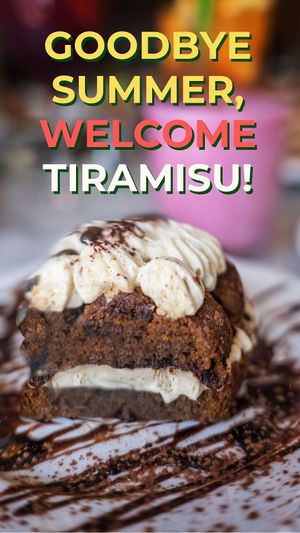 Goodbye summer, welcome tiramisu at Miranda Cafe in North London