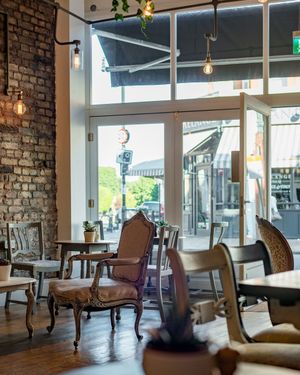 Interiors at Miranda Cafe in North London