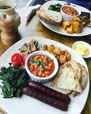 The Vegan Breakfast at Miranda Cafe in North London