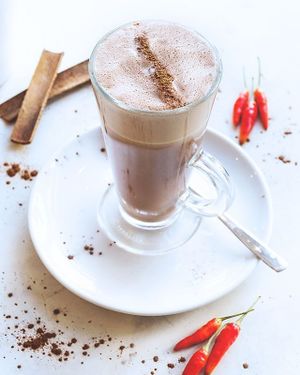 Aztec ALmond Hot Chocolate at Miranda Cafe in North London