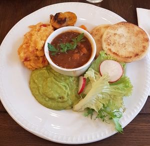 Latin American breakfast at Miranda Cafe in North London