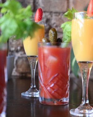 Mimosas and Bloody Mar for the perfect Brunch at Miranda Cafe in North London