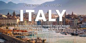 Another Vegan Night in Miranda offering 5 Delicious Italian Themed Plant Based Dishes! By Miranda Café
 at Miranda Cafe in North London