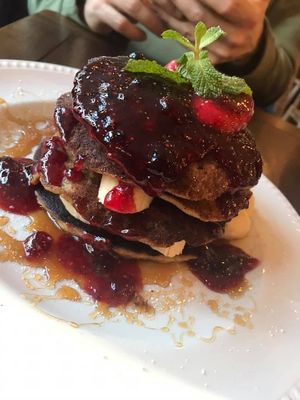 Pancake heaven 😍 at Miranda Cafe in North London