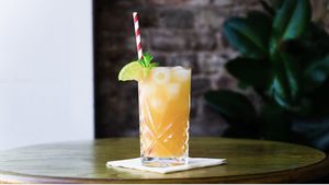 Sugarcane mint lemonade at Miranda Cafe in North London