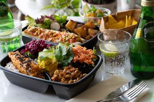 Miranda is open for deliveries in Ubereats and Deliveroo, from Thursday to Saturday, from 5.30 pm to 9 pm. write to hello@mirandacafe.co.uk for more information at Miranda Cafe in North London