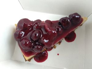 Yummy but teeny for the $9 price tag at Sweet and Blue in Willemstad