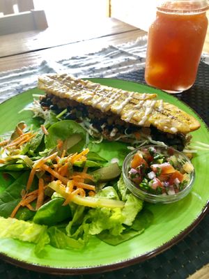 Vegan - Patacón  at Sweet and Blue in Willemstad