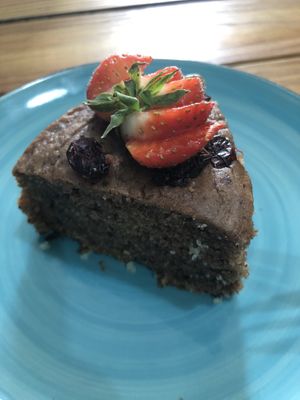 Blueberry cake at Sweet and Blue in Willemstad