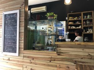 Counter at Sweet and Blue in Willemstad