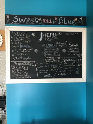 Menu at Sweet and Blue in Willemstad