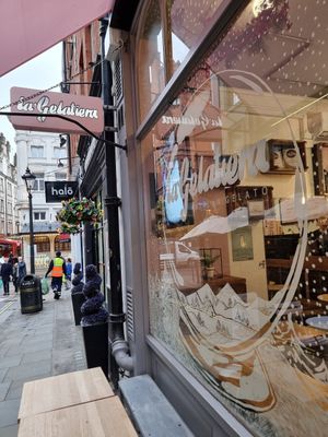 Outside at La Gelatiera in London