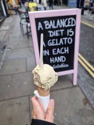 Vg pistachio at La Gelatiera in London