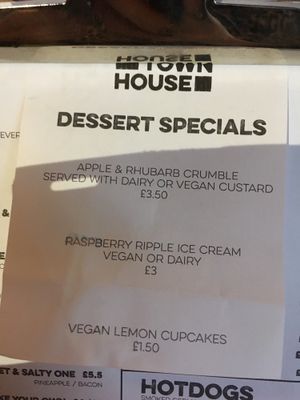 Vegan cakes  at Old Town House in Warrington