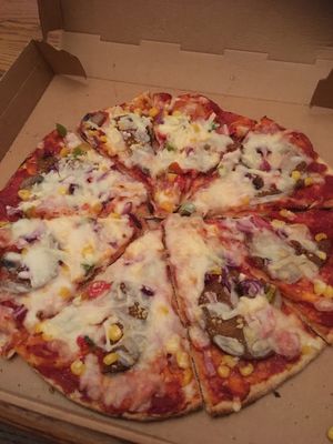 Vegan pizza take away . Thanks :) at Old Town House in Warrington