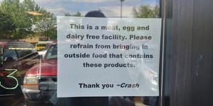 Sign at Crash Cuisine in Loveland