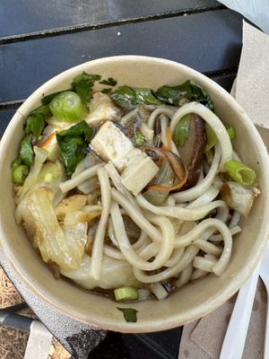 Teriyaki Vegan Bowl - best soup I’ve ever had. Plus a little health food store too and outdoor seating under huge trees .   at Stony Ridge Uncommon Kitchen in Tahoe City