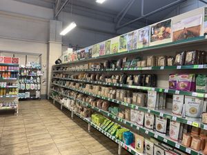 Shelves- nuts, seeds, dried fruits etc   at Fairhaven Wholefoods in Letchworth