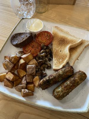 Vegan brunch (minus baked beans)   at Y Not Bar & Grill in Thurso
