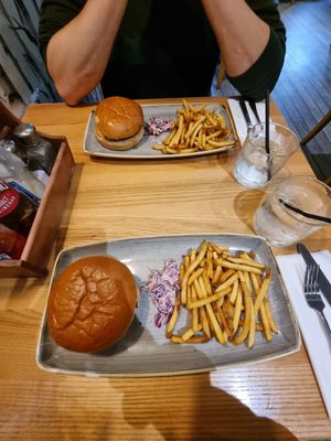 Falafel Burger at Y Not Bar & Grill in Thurso