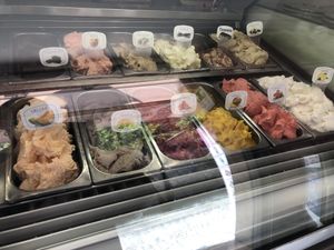 lots of fruit choises at Gelateria Cento Per Cento in Malcesine